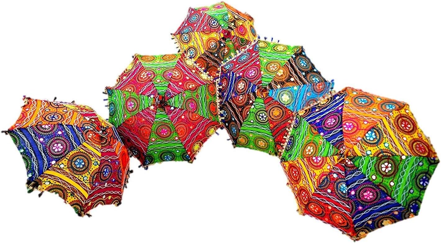 Decorative Outdoor Umbrella – Embroidered Sun Protection ☂️🌿