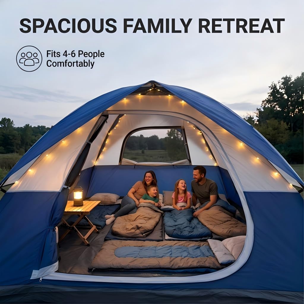 XL Camping Tent – 2 Person Waterproof Outdoor Tent 🏕️
