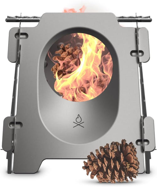 Portable Wood Burning Stove – Lightweight Outdoor Camping Stove 🔥🏕️
