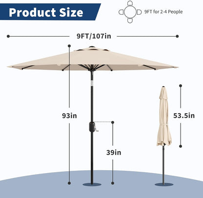 Outdoor Patio Umbrella – Sturdy & Adjustable Shade ☀️🏖️
