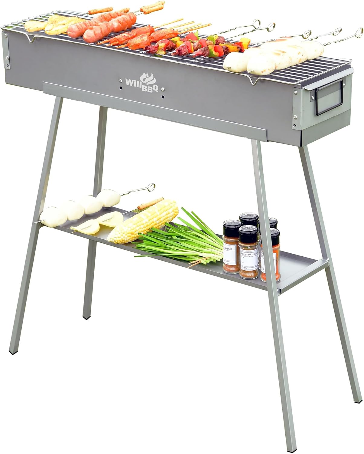 Portable Charcoal BBQ Grill – Outdoor Camping & Patio Use 🔥🍖