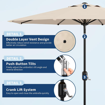 Outdoor Patio Umbrella – Sturdy & Adjustable Shade ☀️🏖️
