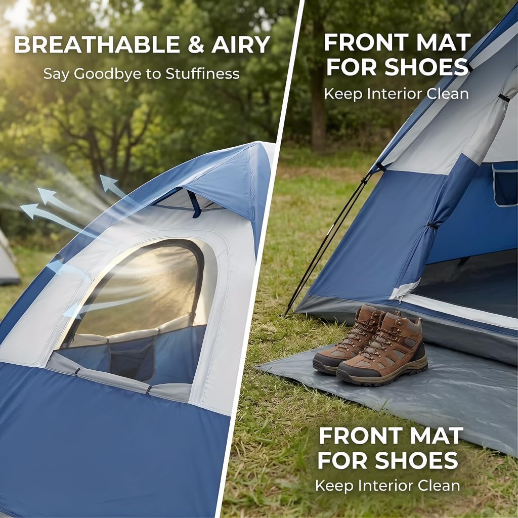 XL Camping Tent – 2 Person Waterproof Outdoor Tent 🏕️