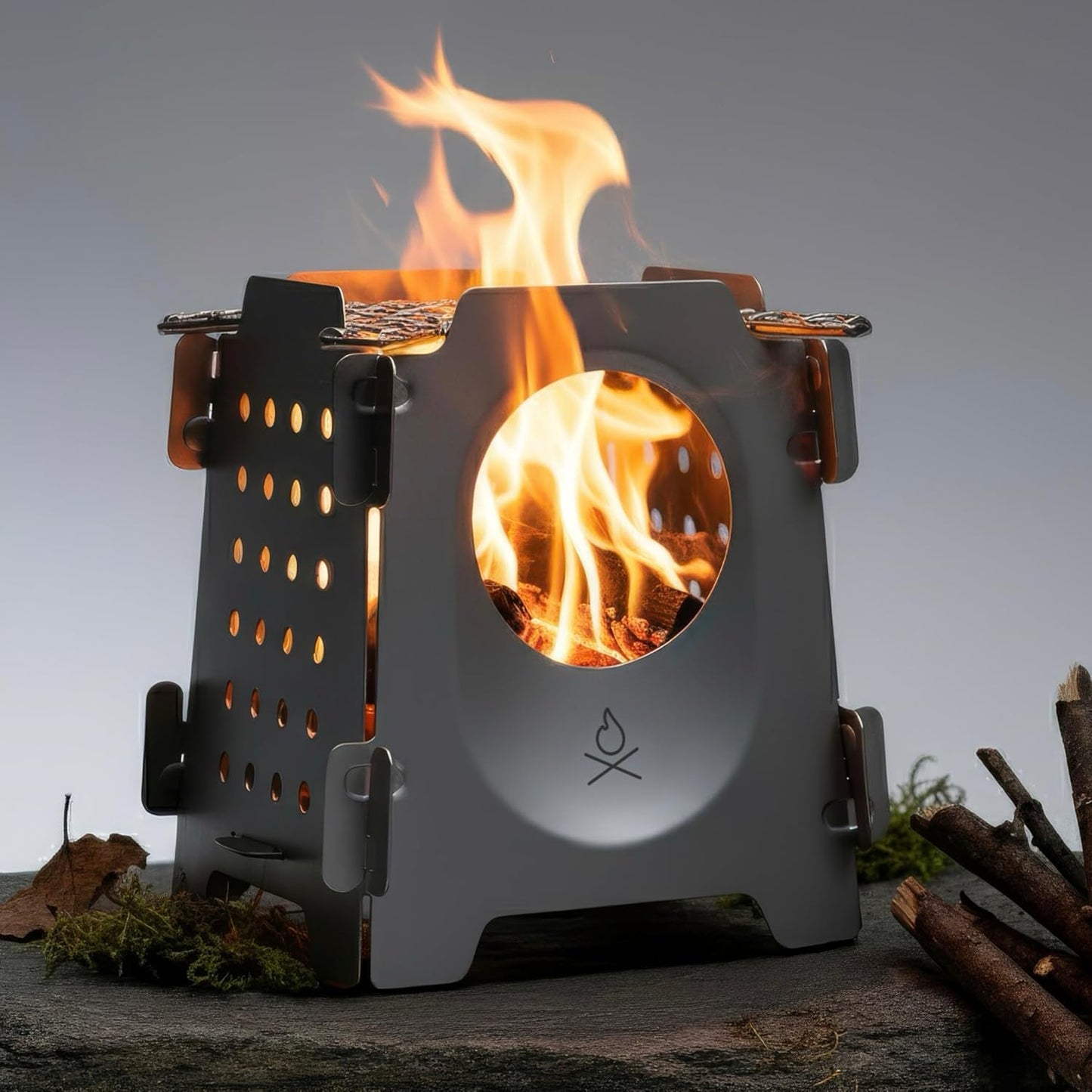 Portable Wood Burning Stove – Lightweight Outdoor Camping Stove 🔥🏕️
