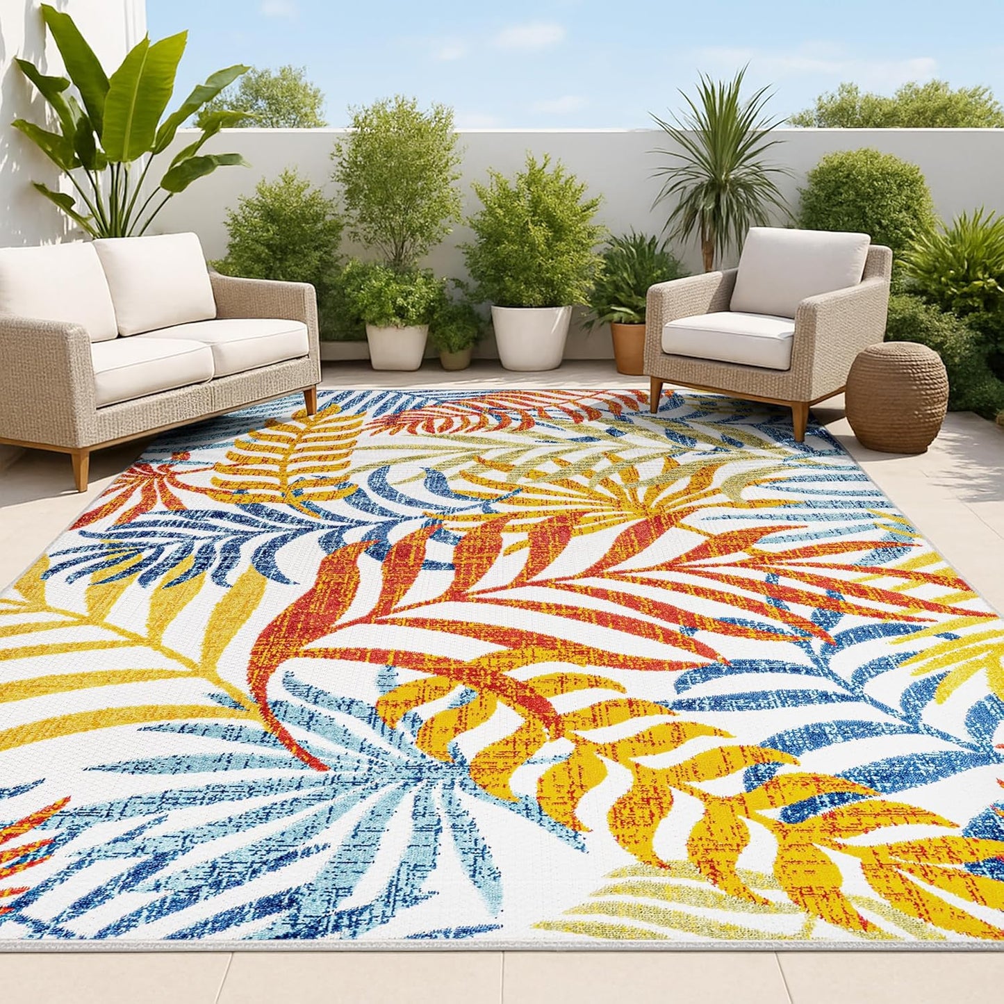 Bohemian Area Rug – Soft & Easy-Clean Home Carpet 🏡✨