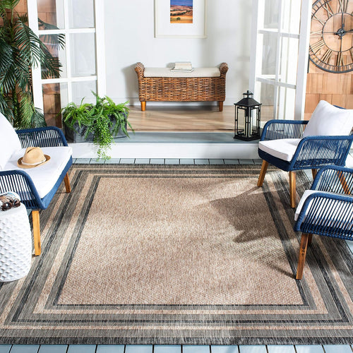 Outdoor Boho Area Rug 5x7 ft – Easy Clean Patio Carpet 🌿🏡
